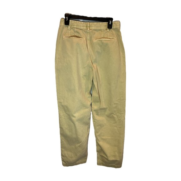 Free People Women's Size 2 Khaki Cya Later Skate Trouser Relaxed Loose Mis-Rise - Picture 3 of 11